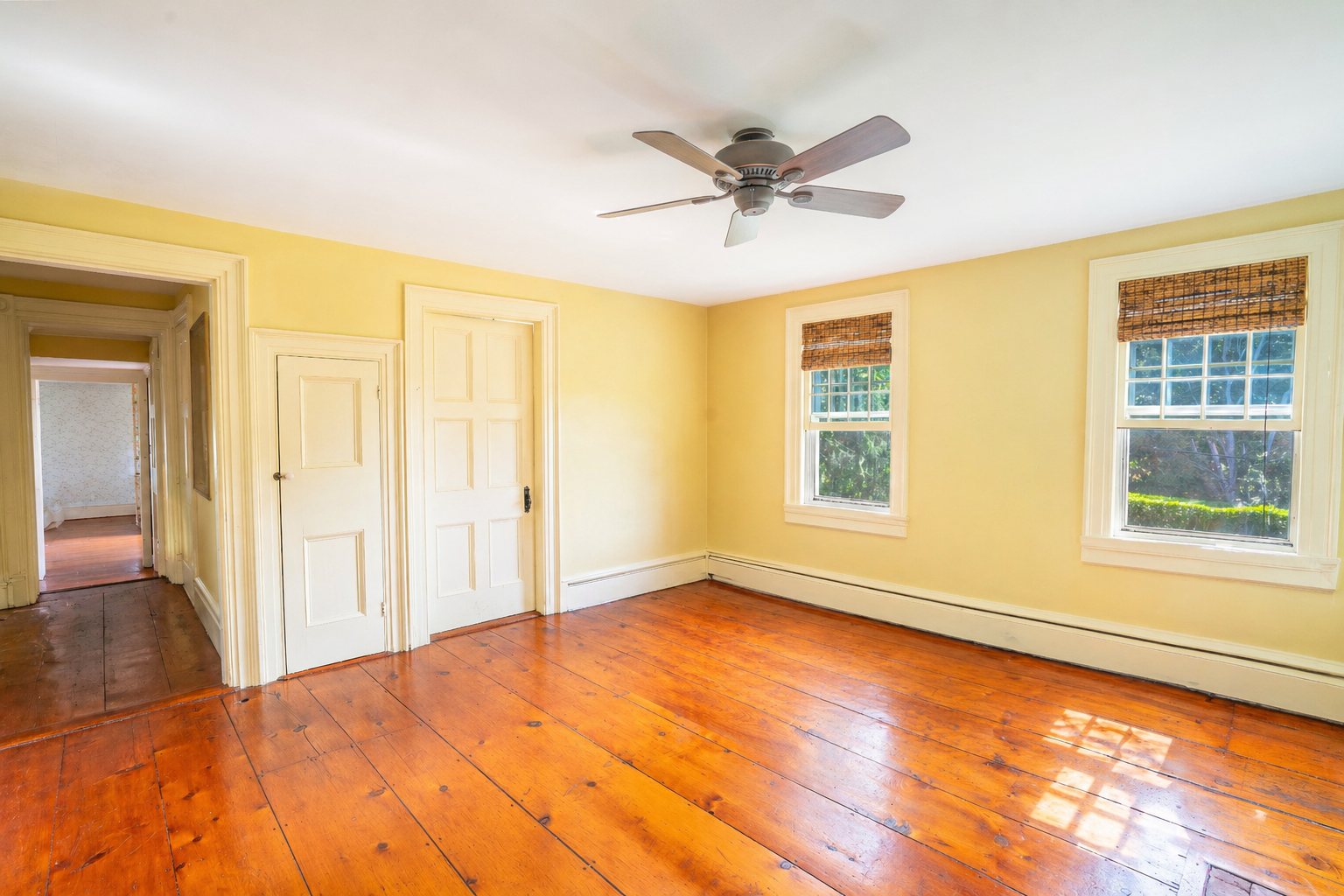 Primary bedroom — as it stands today