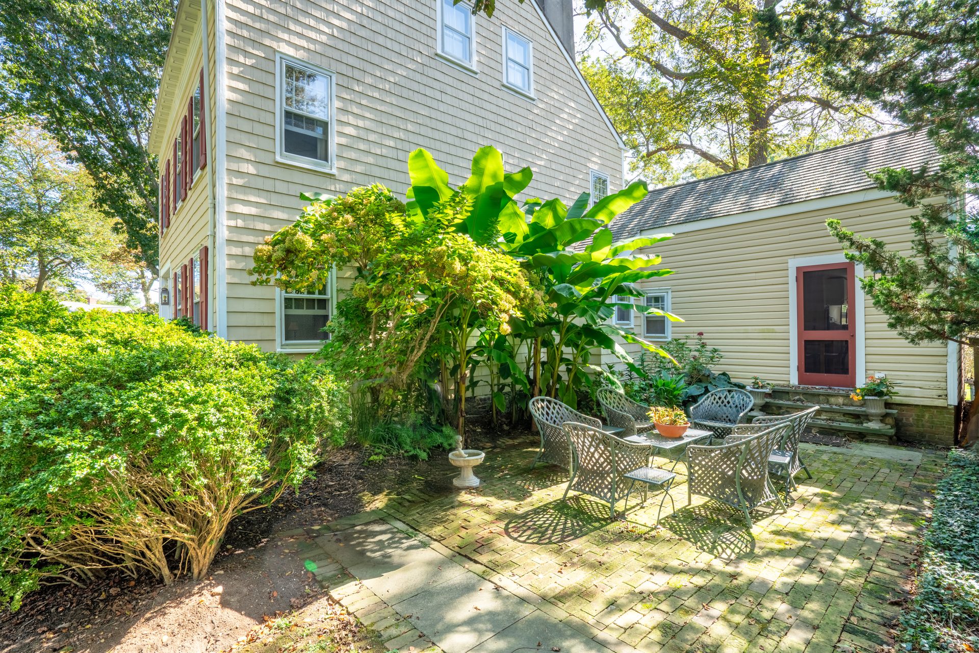 The garden looking toward the rear lot