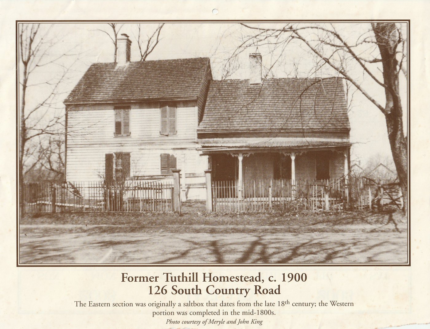 A neighboring c.1900 saltbox homestead in Mattituck