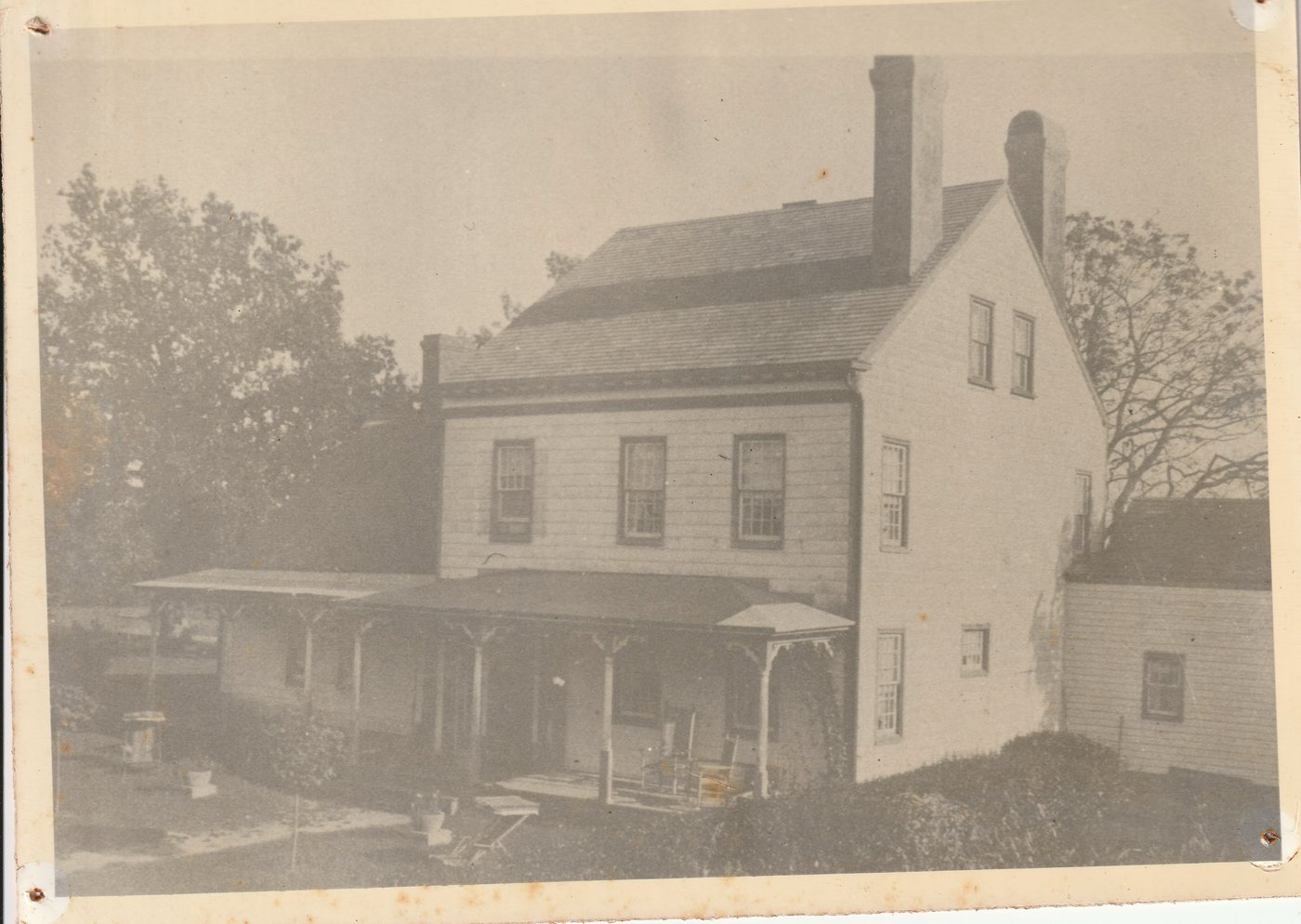 The homestead from rear, early 1900s