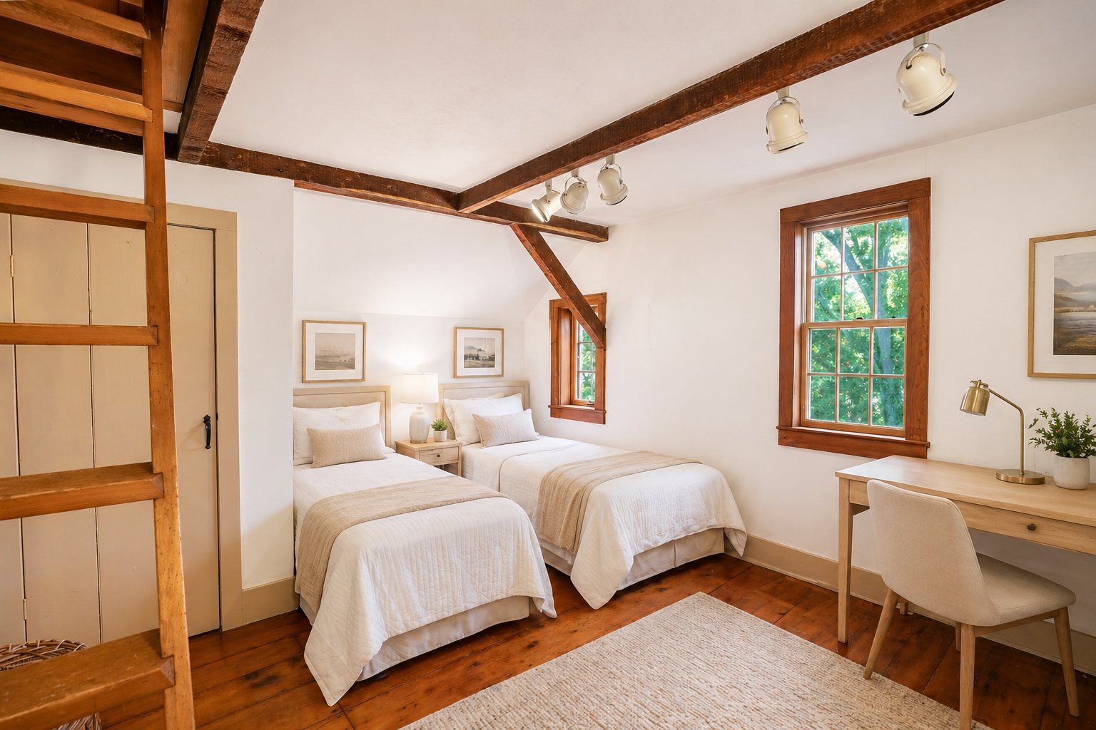 Upper bedroom — reimagined